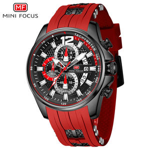 นาฬิกาควอตซ์แท้ Mini Focus MF0350G MF 0350 รุ่นโครโนกราฟ ปฏิทิน กันน้ำ เรืองแสง สำหรับผู้ชาย - Product Image 6