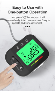 Aparelho de Pressão Digital de Braço Esfigmomanômetro Eletrônico para Uso Doméstico e Hospitalar - Product Image 2