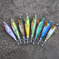LETOYO LT130871 100mm/10g Floating Sutte Dtd Squid Jig Portable Eging Squid Jig Mini Luminous Squid Jigs