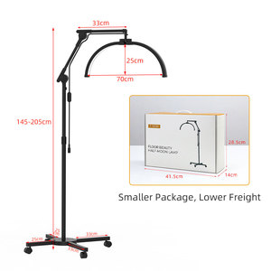 Lampada LED a Mezzaluna Regolabile per Trucco ed Extension Ciglia con Packaging Portatile per Saloni <span class=keywords><strong>di</strong></span> Bellezza e Illuminazione Fotografica - Product Image 3