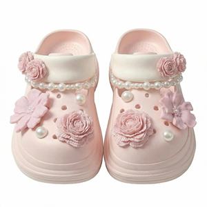 Bottines compensées Mary Jane tendance pour femme, collection été, antidérapantes, imperméables, souples, style décontracté, série de couleurs macaron mignonnes - Product Image 4