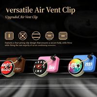 Lot de 12 désodorisants de voiture personnalisables en plastique solide, à clipser sur grille d'aération, en forme de couverture d'album de chanteur pop ou de tourne-disque