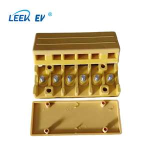 Yellow <b>Box</b> 6-Pin Plastic Cable Connectors Open Body Junction <b>Box</b> for Tricycle Spare Parts - Product Image 4