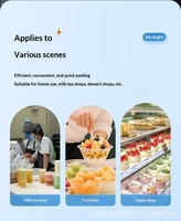 Populaire multifunctionele automatische elektrische druiven-, sinaasappel-, citroen- en mandarijnsnijder/schiller. Bespaart tijd, ideaal voor ontbijt en snacks.