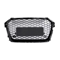 Voiture d'usine A1 S1 8X calandre avant en nid d'abeille ABS RS1 Look gril en maille noir brillant pour Audi A1 S1 2016 2017 2018 2019