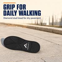 Chaussure décontractée pour homme haute performance, personnalisée, confortable, avec semelle extérieure en caoutchouc, grip à clous diamantés, amorti des chocs et talon coussiné empilé