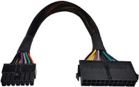 Holly ATX24-14-200S kualitas tinggi 20cm kabel ekstensi daya untuk/IBM Q77/B75 14/24 Pin catu daya PVC PC Internal