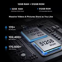 Version Globale DOOGEE Blade GT Pro Téléphone Robuste CDMA Octa Core Effet Lumineux LED 12 Go 512 Go 6.7 FHD 120Hz Dimensity 7025 100M