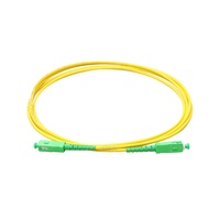 Cordon de raccordement à Fiber optique Simplex de haute qualité SC/APC à SC/APC 9/125 SM 3m