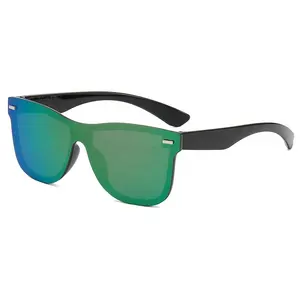 2024 nouvelle mode une pièce hommes et femmes lunettes UV400 en plein air cyclisme sport équitation course lunettes de soleil moto 007 lunettes