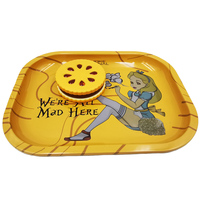 Kit de broyeur en métal pour biscuits et herbes séchées, forme de moulin à biscuits, 55 mm, plateau roulant en fer blanc 7x5.5 pouces, broyeur à 2 couches