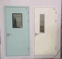 Porte en acier métallique moderne sur mesure, résistante au feu, certifiée SGS, pour hôpitaux et écoles