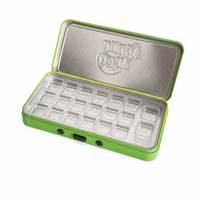 Boîte en fer blanc anti-enfants, étanche à l'humidité, avec insert verrouillable, portable, format de poche, pour bonbons, menthes et 20 gommes comestibles