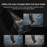 Telescopio para Exteriores con Visión Nocturna a Color de Largo Alcance 4K, Gran Angular, para Observación de Vida Silvestre y Caza con Imágenes Térmicas
