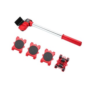 Swivel Casters Set 340mm ABS Plastic Handle For Household Moving Tools 5 Pieces - Product Image 1