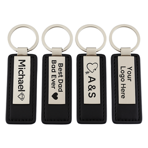 Tối giản da Keychain da đơn giản Móc chìa khóa da sang trọng Keychain tùy chỉnh OEM nhà máy Nhà cung cấp - Product Image 1