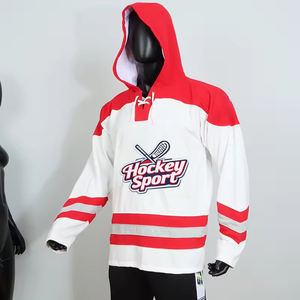 Sweat-shirts d'hiver personnalisés pour jeunes joueurs de hockey sur glace américain, équipe du Canada, sublimation, uniformes de hockey, vêtements - Product Image 1