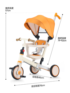 <span class=keywords><strong>Triciclo</strong></span> Infantil de Última Moda con Toldo y Manillar de Empuje, Éxito de Ventas de Fábrica, Apto para Niños y Niñas. Muy Popular - Product Image 3