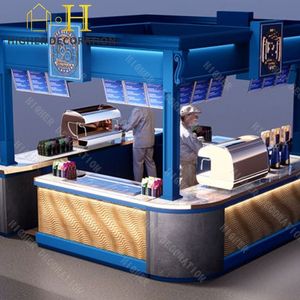 Alla moda bar Shop mobili in legno Coffee Shop chiosco panetteria e pasticceria Interior Design - Product Image 1