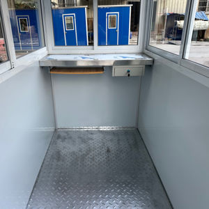 Cabine <span class=keywords><strong>de</strong></span> sécurité miniature portable en acier gris clair personnalisée 1,2*2m, panneau sandwich imperméable, <span class=keywords><strong>chantier</strong></span> <span class=keywords><strong>de</strong></span> construction - Product Image 6