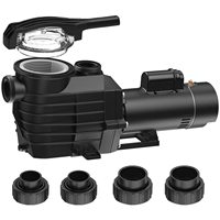 Pompe de piscine Jade 2HP à haut débit, double tension 115/230V 60Hz, homologuée DoE ETL, ultra silencieuse, 2 pouces, pour piscine creusée et spa