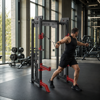 Equipement de gymnastique sportive multifonction Pilot Fitness Wall-Mount Folding Squat Half Rack