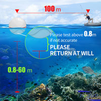 F13 détecteur de poisson Portable sans fil Sonar 100m Distance alarme pêche écho sondeur lac mer pêche Rechargeable