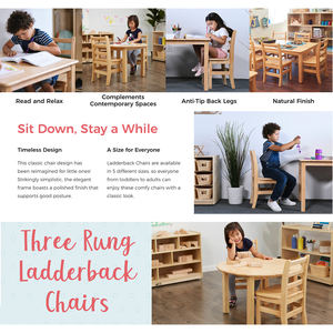 Set Montessori di Mobili per Asilo Nido, Scuole Materne e Aule Scolastiche: Tavolo e Sedie in Legno per l'Apprendimento Precoce dei Bambini - Product Image 3