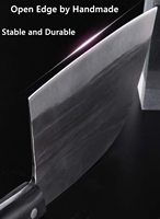 Couteau à découper professionnel chinois, neuf, forgé à la main, en acier à haute teneur en carbone, couteau de boucher, outil à désosser la viande, lame en acier au carbone, couteau à hacher