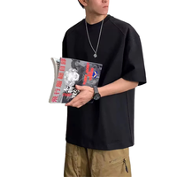 270Gsm 100 Cotton Oversized T <strong>Shirt</strong> <strong>Men</strong> Drop Shoulder Blank Custom Streetwear Tee Heavyweight Short Sleeve <strong>Top</strong>