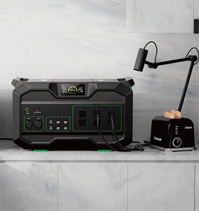 Batterie au lithium 2400W 2496Wh à onde sinusoïdale pure pour stockage d'énergie solaire domestique et construction extérieure - Product Image 2