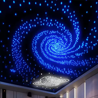 Projecteur LED à fibres optiques en polyester, éclairage lumineux, faux ciel étoilé, insonorisé, pour plafond de maison, hôtel