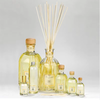 Diffuseur de parfum de luxe français avec bâtonnets en rotin, flacon en verre, huile essentielle naturelle, pour voiture, maison, bureau, fleur, usage polyvalent