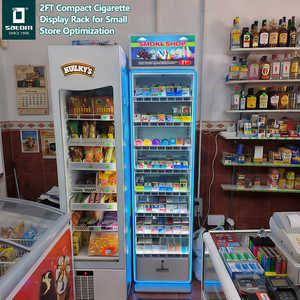 Expositor de Cigarrillos Personalizado de 2 Pies, Expositor de Tabaco con Doble Caja de Luz para Promocionar Marcas - Product Image 1