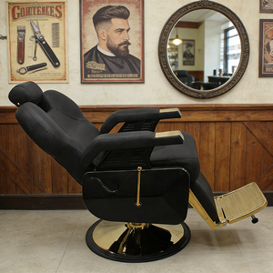 Sillón de Barbería Reclinable, Silla de Salón Impermeable con Diseño Aerodinámico de 360° °   Silla Hidráulica Giratoria Moderna para Barbería <span class=keywords><strong>Urbana</strong></span> - Product Image 2
