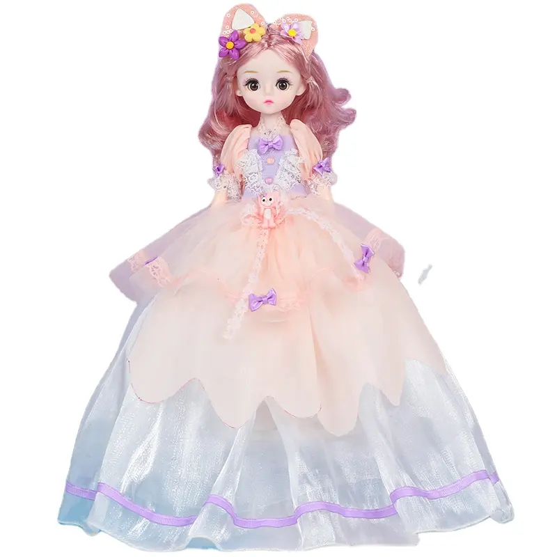 Nouveau 32 cm gaze robe poupée Yade musique poupée fille cadeau d'anniversaire enfants jouets en gros