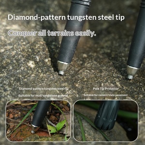 Bastones de <span class=keywords><strong>Trekking</strong></span> Telescópicos Ultraligeros de Fibra de Carbono, Equipo Profesional para Senderismo y Montañismo para Hombres y Mujeres - Product Image 4