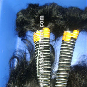 Cutícula alaigned indio Raw bulk cabello humano Natural Virgin Indian Bulk Premium Quality Natrua Brown Hair - Product Image 1