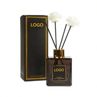 Diffuseur de parfum en verre 200 ml, vente directe usine, avec bâtonnets décoratifs, sans BPA, sans alcool, pour hôtel
