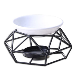 Portavelas de Cerámica Vacío, Redondo, Blanco y Amarillo, Hecho a Mano, con Logotipo Personalizado, Económico, para Decoración del Hogar - Product Image 4