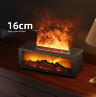 Haute qualité personnalisable couleur Logo diffuseur d'arôme Simulation cheminée flamme humidificateur pour chambre salon pour ménage