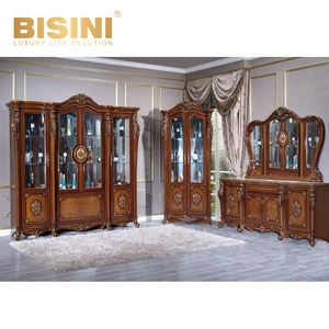 Juego de Dormitorio de Madera Maciza Tallada a Mano de Estilo Antiguo de Mediados de Siglo, para Habitación de <span class=keywords><strong>Hotel</strong></span> de 5 Estrellas, Muebles de Estilo Europeo para Mansiones, Venta al por Mayor - Product Image 5