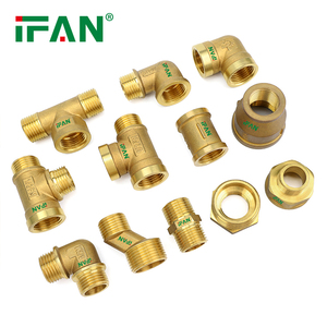 Raccord de conduite d'eau en laiton IFAN 1/2 3/4 1 2 pouces BSP Femelle vers Mâle Filetage Tuyau Robinet Connecteur Raccords en laiton pour tuyauterie d'eau - Product Image 5