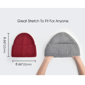 Gorro <span class=keywords><strong>de</strong></span> Punto Personalizado para Invierno, Gorros <span class=keywords><strong>de</strong></span> Lana Suave para Mujeres y Hombres, Unisex, con Puño Ancho, Gorro <span class=keywords><strong>de</strong></span> Calavera con Logotipo Personalizado - Product Image 4