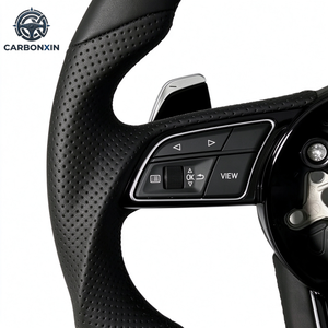 Volant sport en cuir/aluminium/carbone noir pour Audi B8/B9 A3/A4/A5/A6/A7/A8/Q5/Q7/Q8/TT/R8/S6/RS6/RS7/S7-RS3/RS4/RS5/Q3 - Product Image 4