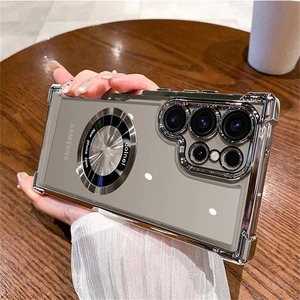 เคสแม่เหล็กไฟฟ้าสุดหรูสำหรับ <span class=keywords><strong>Samsung</strong></span> Galaxy S24ฝาหลังแบบใสกันกระแทก S22 FE <span class=keywords><strong>S23</strong></span>พิเศษ S21 - Product Image 3