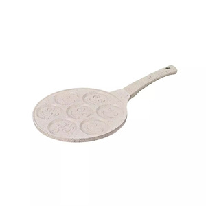 Customized Seven Hole Smiley Face Maifan Stone Frying Pan Nonstick Round Breakfast <b>Cookware</b> DGP 26 Yongkang Origin - Product Image 2