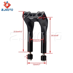 แฮนด์บาร์สไตล์คลับ1 1/8 ",ตัวยกบาร์สำหรับ Harley <span class=keywords><strong>Low</strong></span> <span class=keywords><strong>Rider</strong></span> FXDLS FXDL Super Glide FXDI FXR Street Bob 107 FXBB - Product Image 6