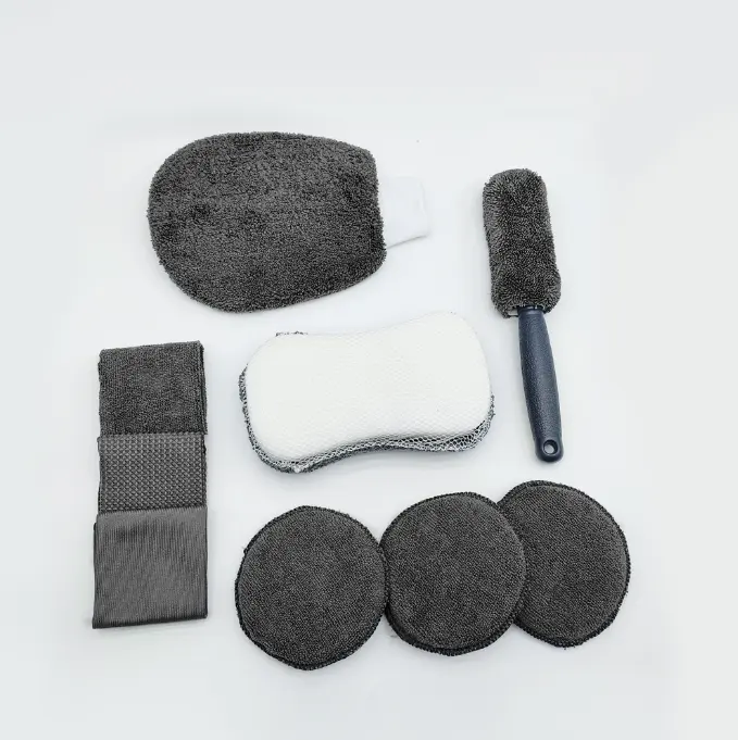 Tire Cleaning Professional Car Care Kit Professional Car Care Kit Sponge Towels Tire Brush Window Christmas present