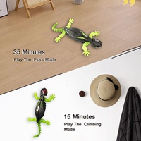 Gecko télécommandé 2,4 G rechargeable à rotation 360° avec yeux LED, en caoutchouc et plastique, pour l'intérieur et l'extérieur – Nouveauté très populaire